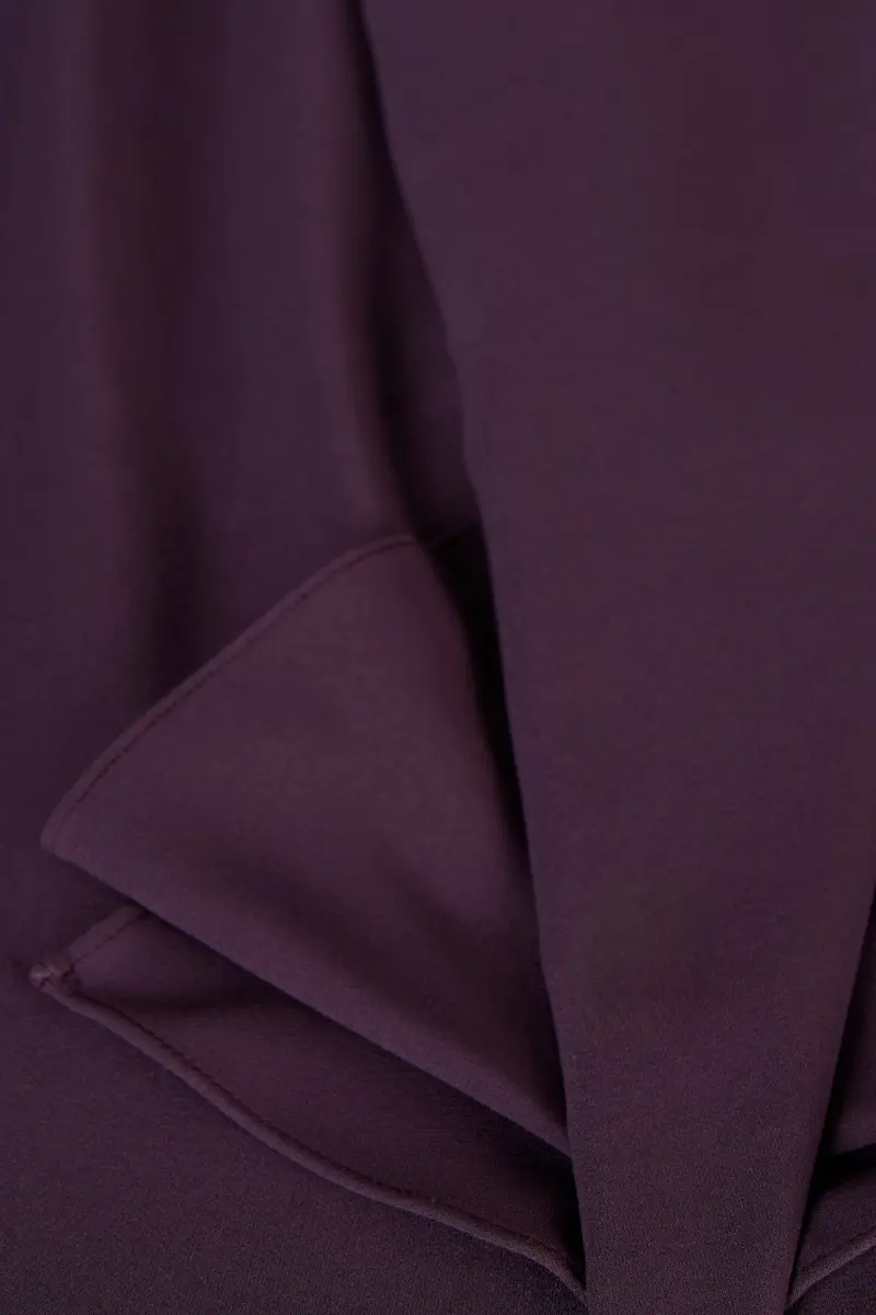 Aster Ruffle-Neck Stretch Crepe Gown