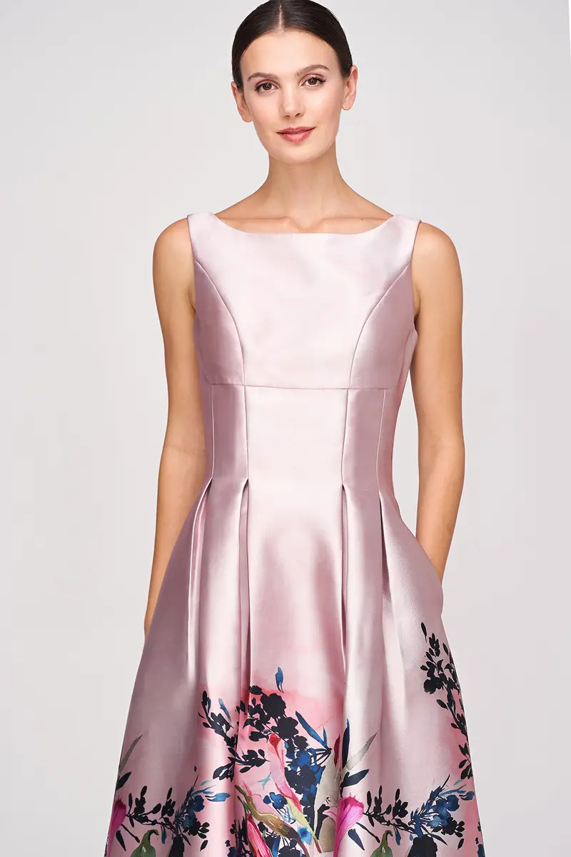 Bellarose Oversized Lily Watercolor Gown