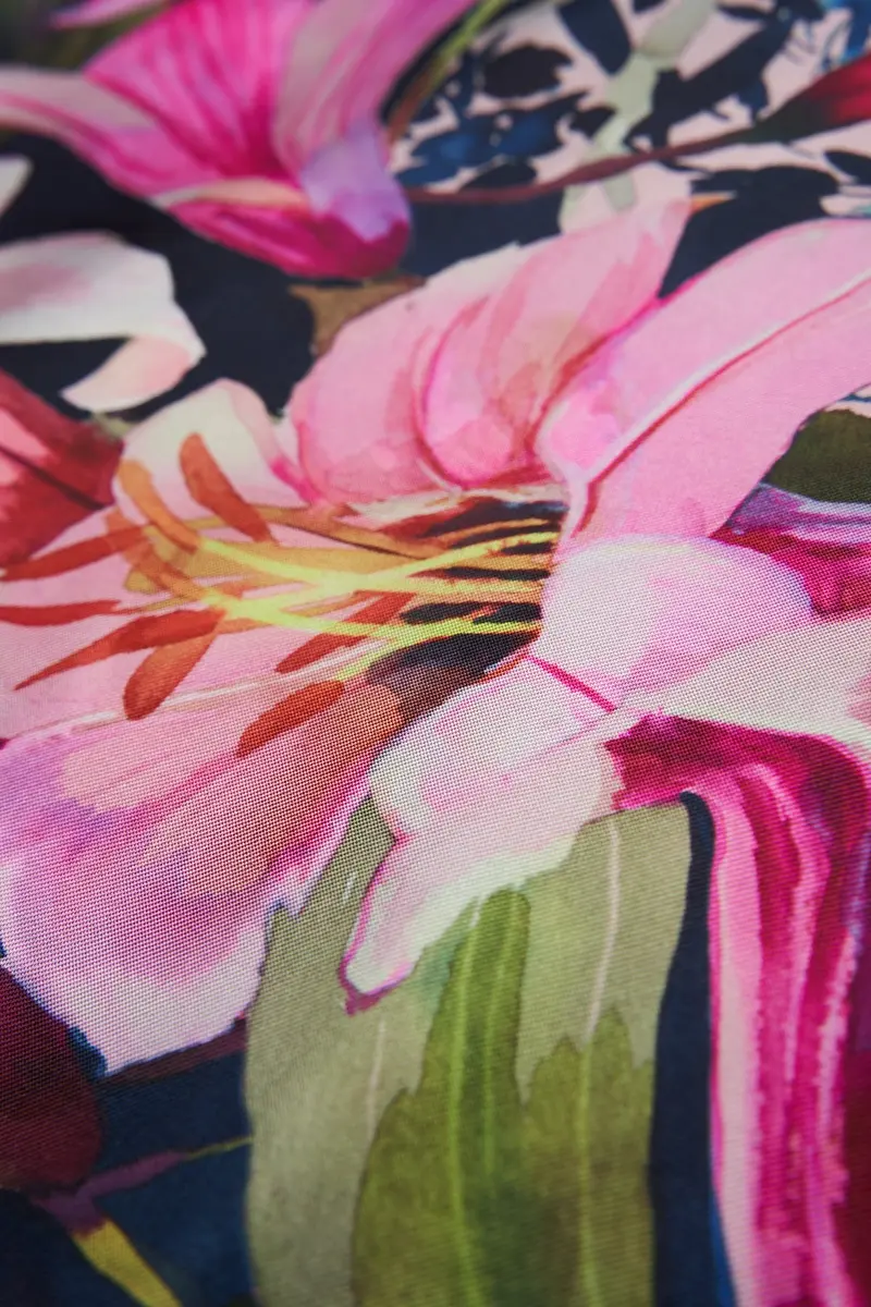 Bellarose Oversized Lily Watercolor Gown