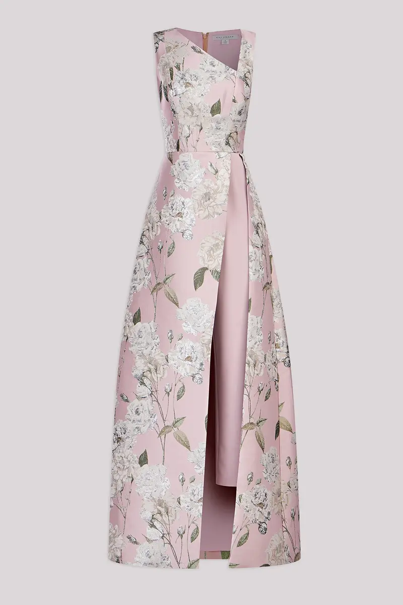 Bennet Metallic Floral Jacquard Jumpsuit