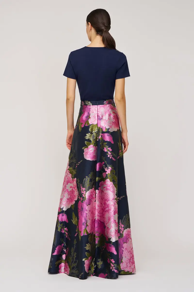 Blanche Floral-Embellished Ribbed Knit Top