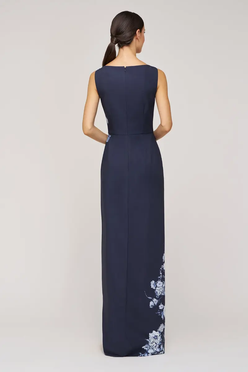 Blue and White Chinoiserie Walk-Thru Jumpsuit 2