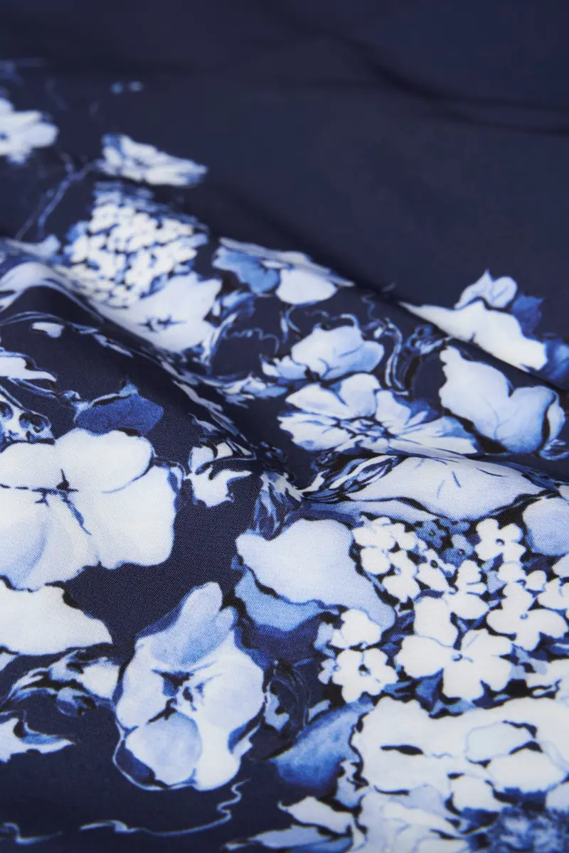Blue and White Chinoiserie Walk-Thru Jumpsuit