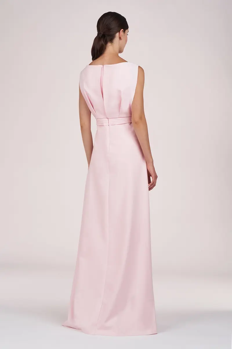Demi Draped Blouson Jumpsuit in Stretch Crepe 2