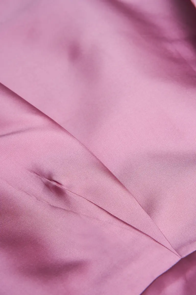 Duchess Satin A-Line Midi Skirt