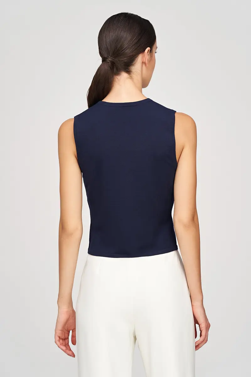 Embellished Crew-Neck Knit Top by Kathryn