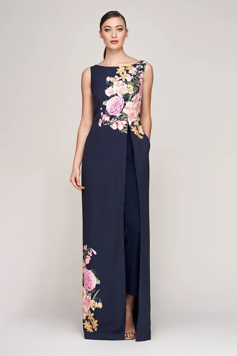 Esti Bateau-Neck English Garden Jumpsuit