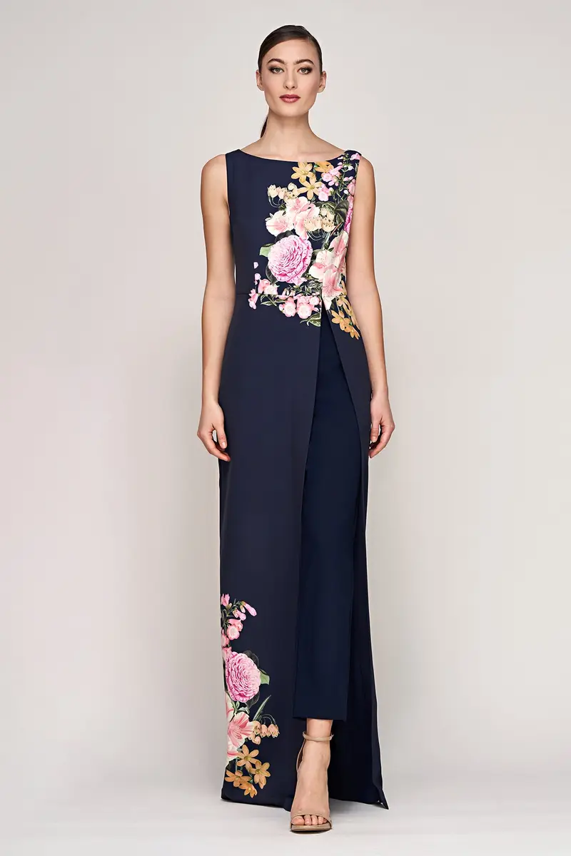 Esti Bateau-Neck English Garden Jumpsuit