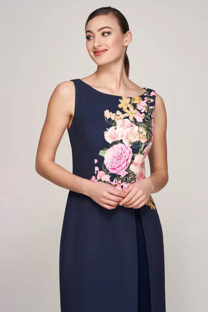 Esti Bateau-Neck English Garden Jumpsuit