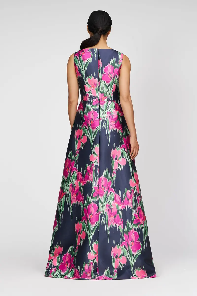 Evelyn Floral Shimmer Jumpsuit 2