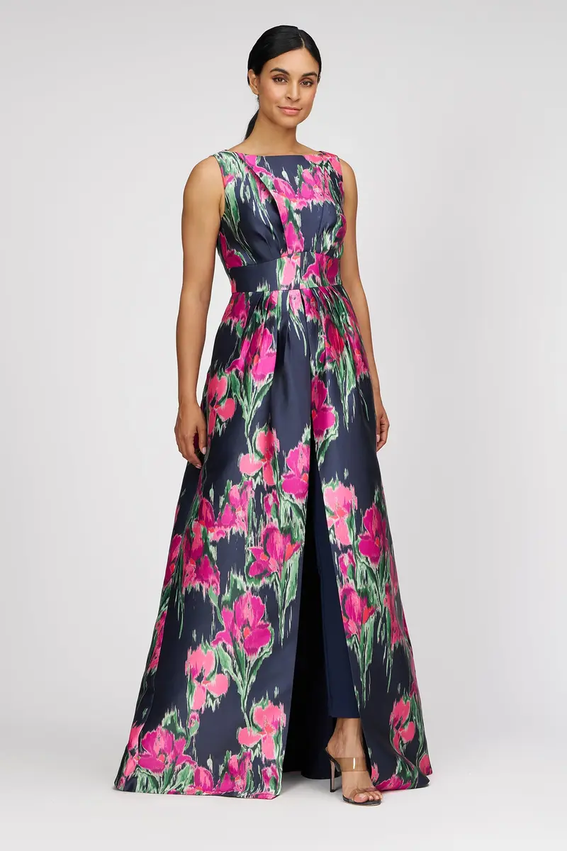 Evelyn Floral Shimmer Jumpsuit