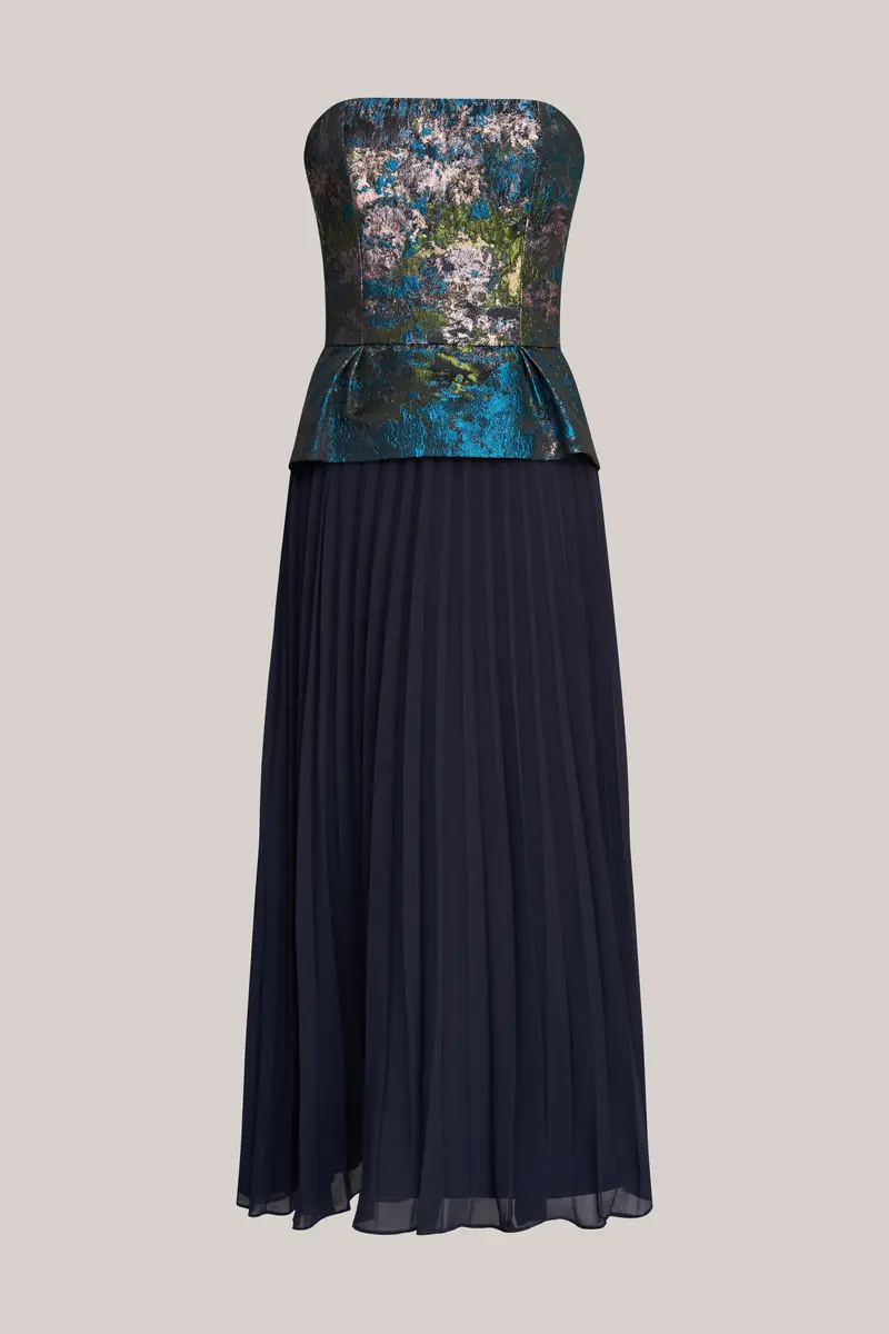 Giannina Metallic Jacquard Tea Dress