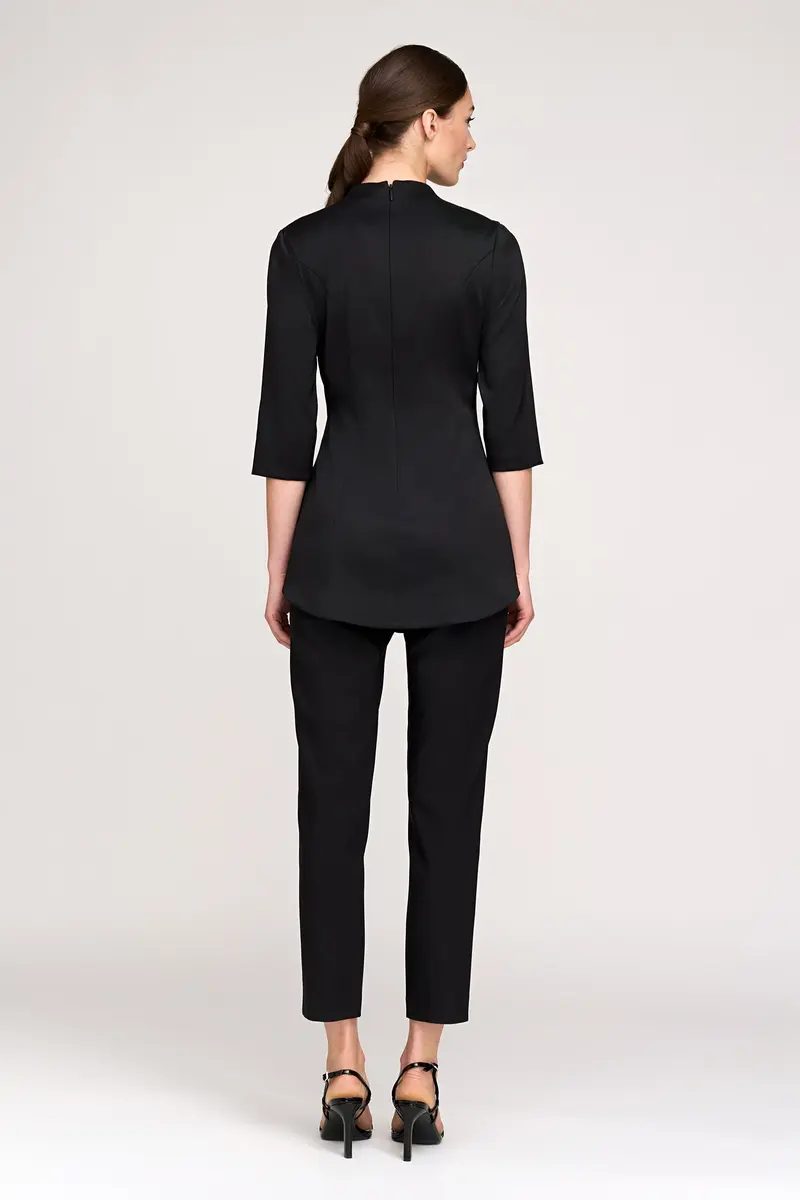 Hannah Modern Walk-Through Jumpsuit in Stretch Mikado 2