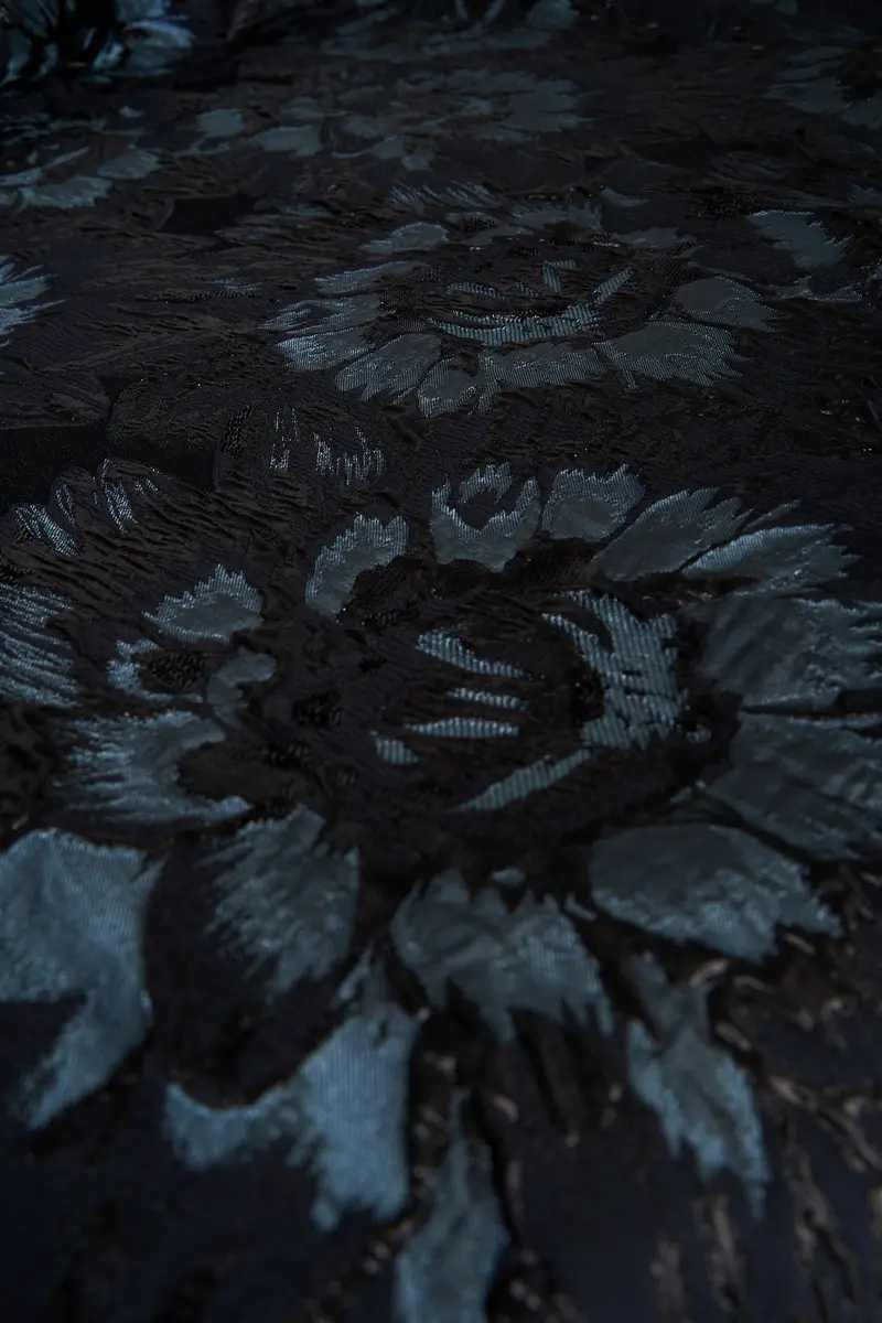 Isabetta Floral Jacquard Mother-of-the-Bride Gown
