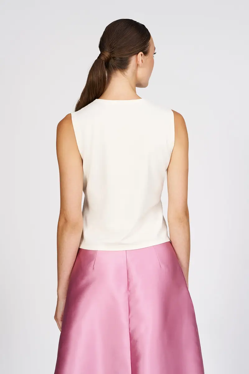 Kathryn Tonal-Embellished Sleeveless Knit Tank 2