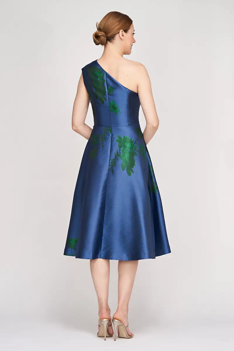 Leai Floral Jacquard Midi Dress 2