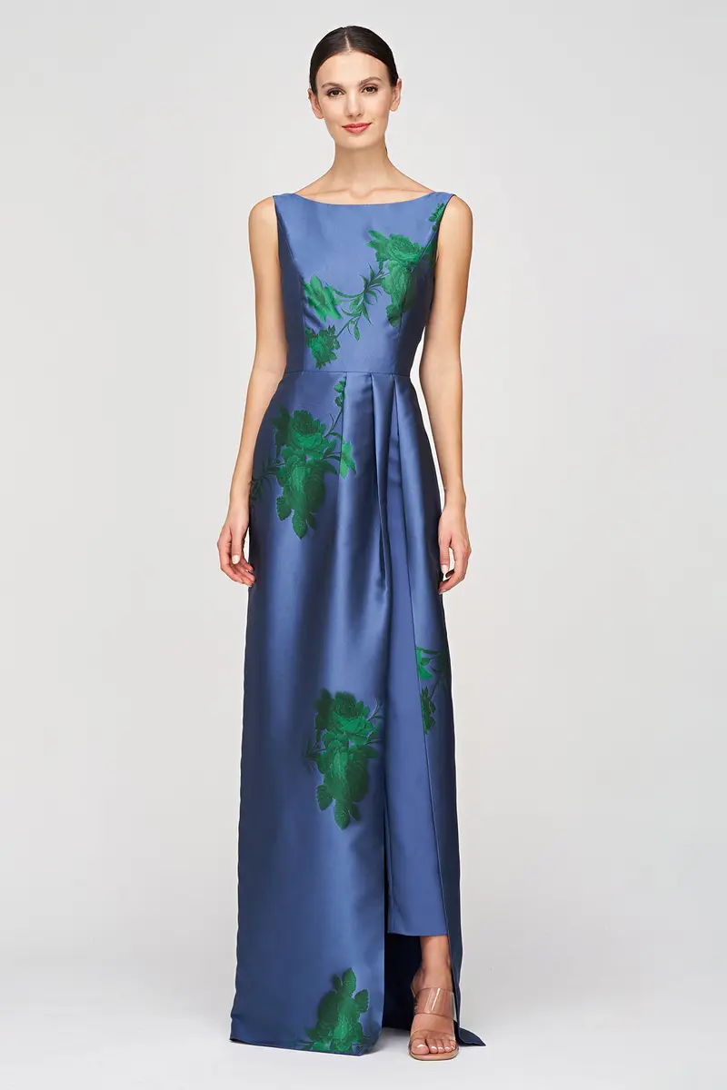 Michelle Floral Pleated Walk-Thru Jumpsuit