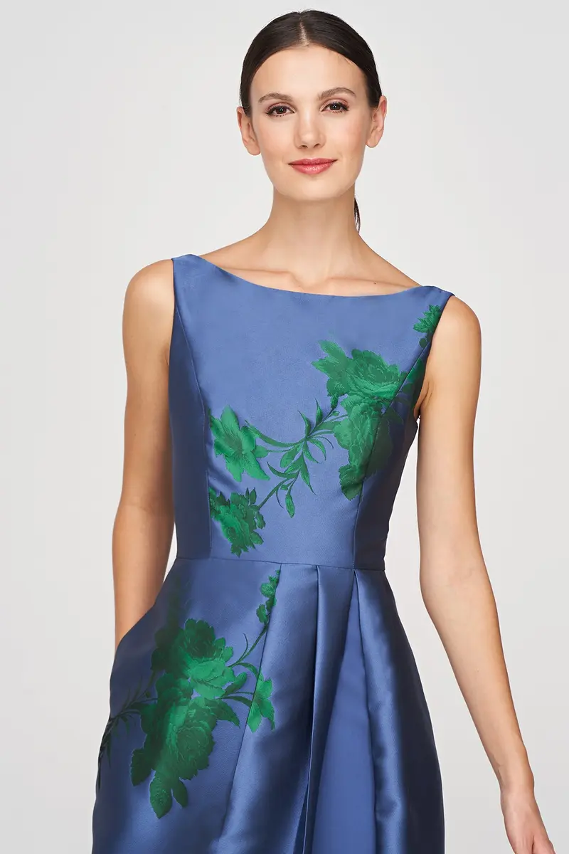 Michelle Floral Pleated Walk-Thru Jumpsuit
