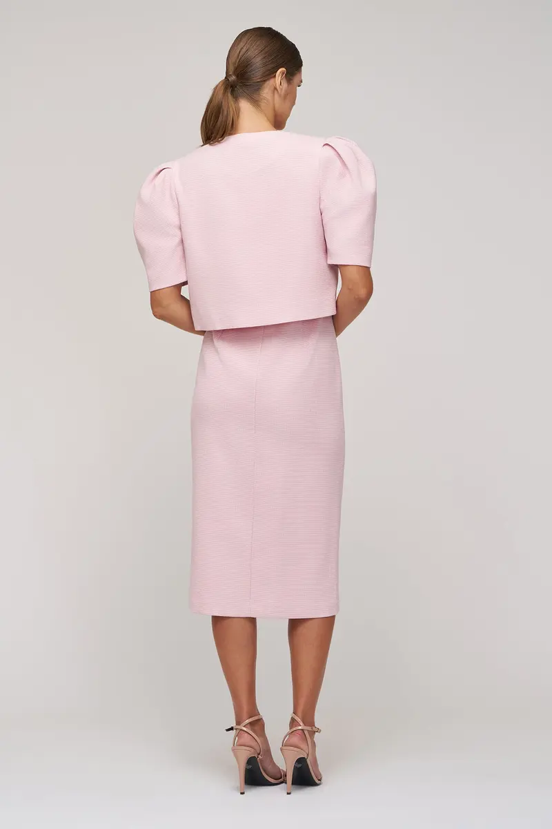 Modern Stretch Bouclé Evening Blazer Jacket