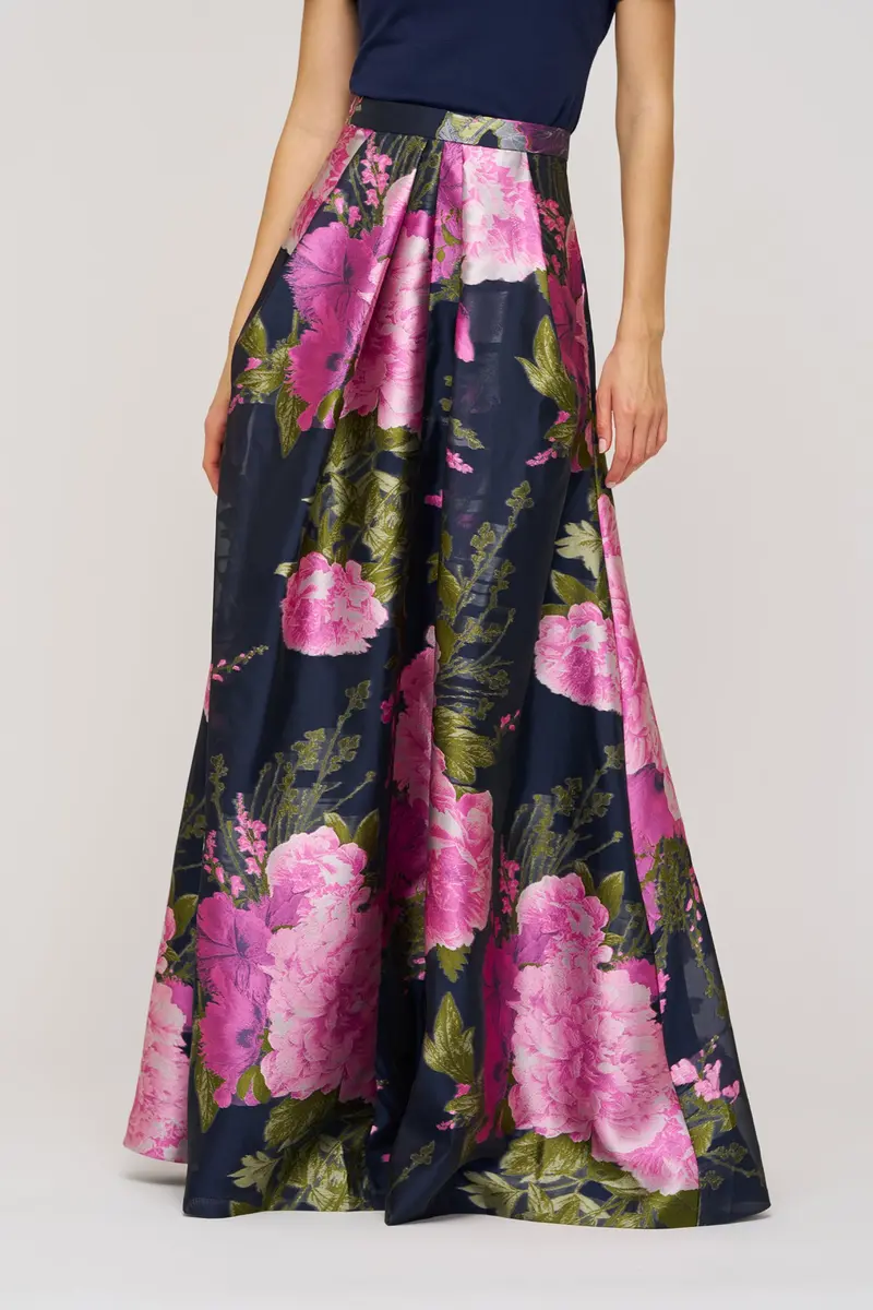 Peony Organza Jacquard Ballgown Skirt 2