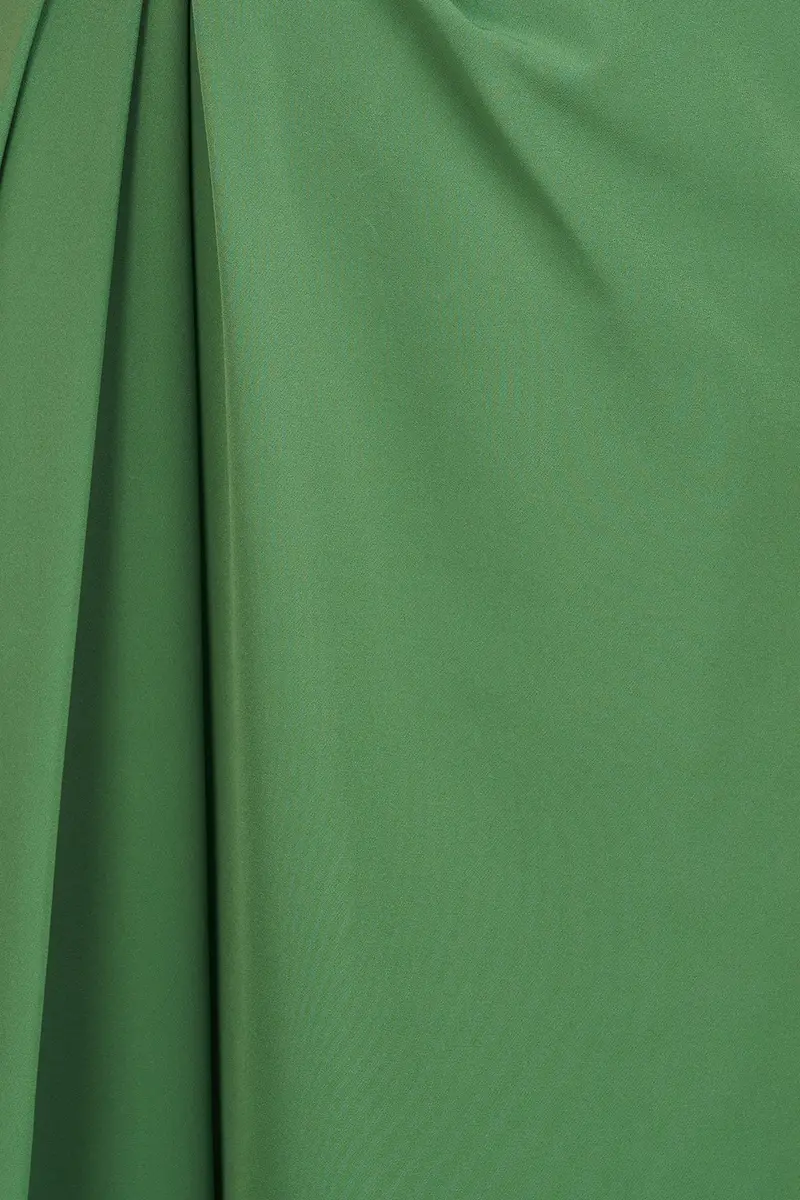 Prewitt Keyhole Bateau Tea-Length Pleated Dress