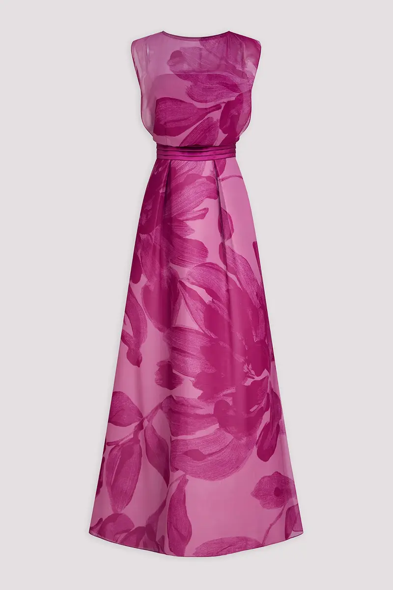 Romantic Italian Floral Ball Gown