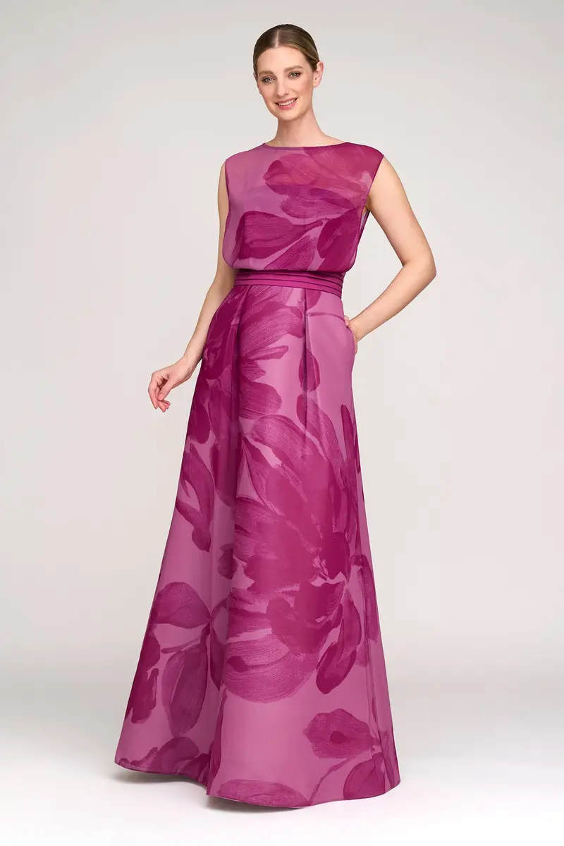 Romantic Italian Floral Ball Gown