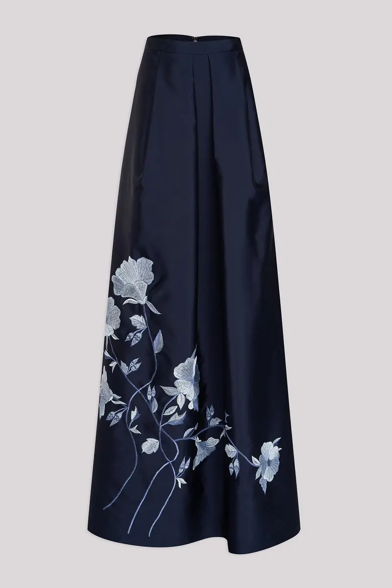 Rosa Mikado Ballgown Skirt with Pleated Waist