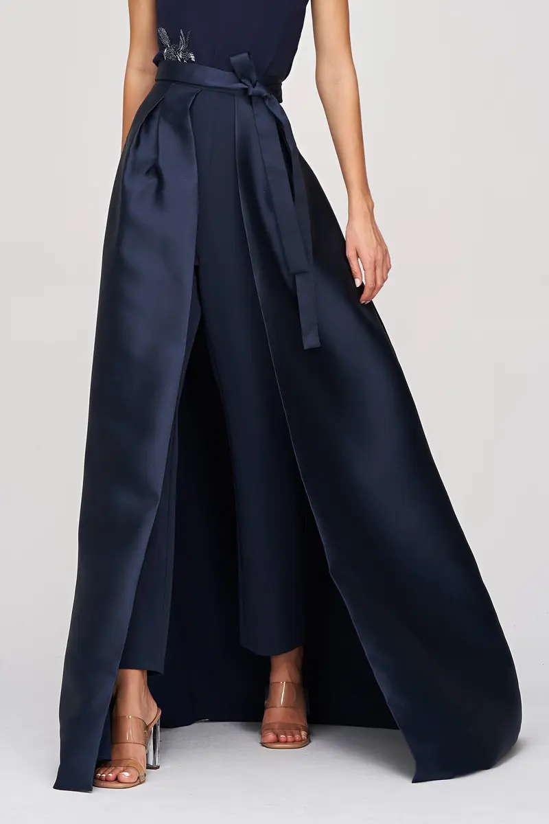 Verona Two-Piece Gown Set: Mikado Skirt & Stretch Crepe Pants 2